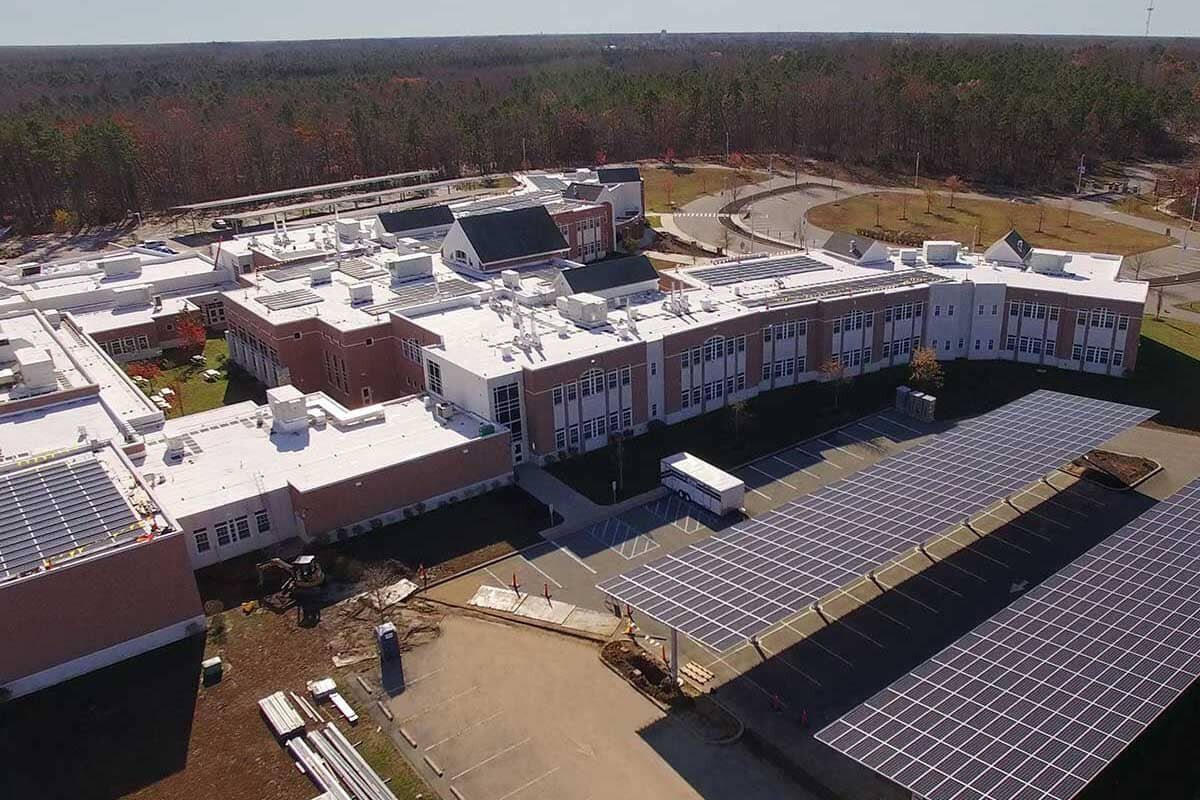 solar carport project egg harbor schools